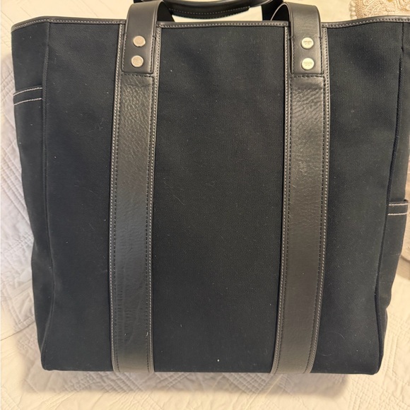 Coach Legacy Hampton large Canvas and Leather tote bag 19x13 - Picture 2 of 15